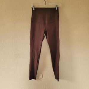 Fanka Compression Body Sculpt Leggings Size Small High Rise Brown Reversible